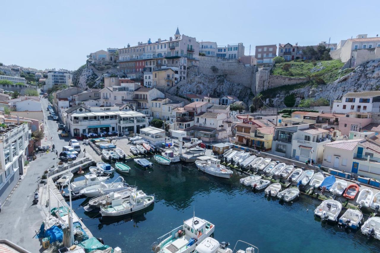 Stud Terras Ville Corniche 2 Pers Stat Gratuit Rue Modif Suivt Possib Et Accord Exclusif Марсилия Екстериор снимка
